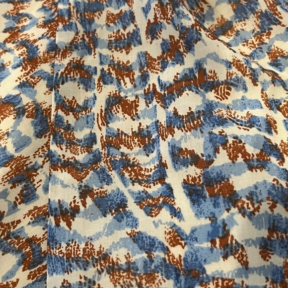 THEORY PRINTED CUT-OUT SLEEVELESS MIDI DRESS IN BLUE MULTI NWT WOMEN'S SIZE 8 - Picture 12 of 16